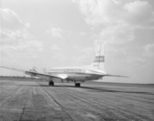 National Airlines airplane preparing for take-off