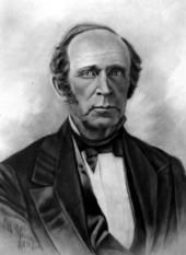 Drawn portrait of Florida's 1st Governor William D. Moseley