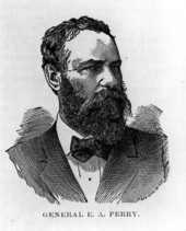 Engraved portrait of General Edward Aylsworth Perry