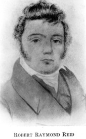 Drawn portrait of Florida's 4th territorial Governor Robert Raymond Reid