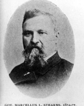 Painted portrait of Florida's 11th Governor Marcellus L. Stearns