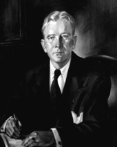 Painted portrait of Governor Fuller Warren