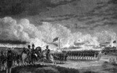 Engraving of General Andrew Jackson at the Battle of New Orleans