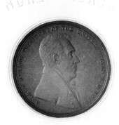 Medallion portrait of President Andrew Jackson