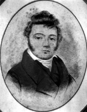 Drawn portrait of future Governor Robert Raymond Reid