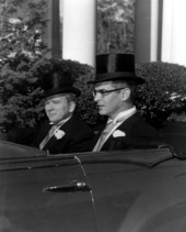 Governor Fuller Warren and Governor-elect Dan McCarty in car - Tallahassee, Florida.