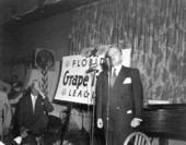 Governor Fuller Warren speaking at a dinner function - Tampa, Florida.