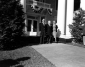 Governor Warren with governor-elect Dan McCarty and his wife during inauguration.