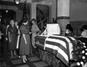 People saying farewell to the deceased Governor Dan McCarty - Tallahassee, Florida