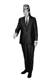 Florida's 35th Governor Haydon Burns wearing a "Morocco Ambassador At Large" fez hat