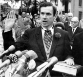 Florida's 37th Governor Reubin Askew taking the oath of office - Tallahassee, Florida.