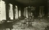 View of the parlor at the Leon Hotel