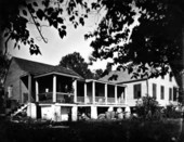 Back of Alvan Harper's house.