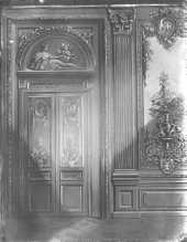 Backdrop depicting ornate doors