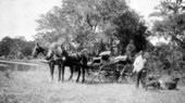 Hermann Fleitman and a shooting wagon - Leon County, Florida