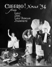 Steinmetz family Christmas card for 1934.