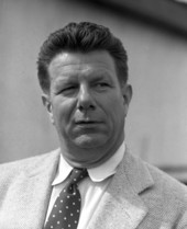 Portrait of Ringling Circus employee Norman Bel Geddes.