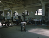 Indoor croquet in Sarasota, Florida.