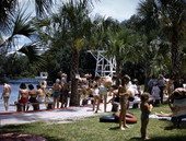 Visitors at the Silver Springs attraction in Ocala, Florida.