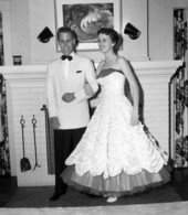 Bill Steinmetz and Sandra Sears dressed for 1st cotillion.