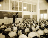 View showing a photography class at NAS Pensacola.