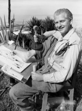 Gag portrait of cartoonist Bandel Linn.
