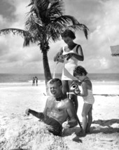 Family having fun at the beach in Sarasota, Florida.