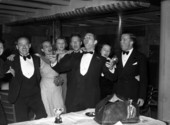 View of guests aboard the S.S. Florida of P. & O. Line traveling between Miami and Havana.