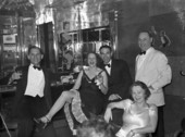 Guests aboard the S.S. Florida of P. & O. Line traveling between Miami and Havana.