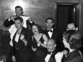 Guests aboard the S.S. Florida of P. & O. Line traveling between Miami and Havana.