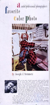Article by professional photographer Joseph J. Steinmetz discussing his favorite color photo.
