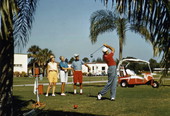 People golfing at the Sara Bay Country Club in Sarasota, Florida.