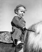 John Ringling North II on his pony.