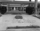 Anti-American sentiment expressed at the University of Santo Domingo in the Dominican Republic.