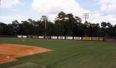 View overlooking baseball field at the FSU ballpark in Tallahassee, Florida.