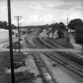 View overlooking the Seaboard Air Line Railroad yard in Ocala.