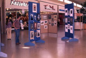 Art show in a Jacksonville mall.