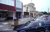 Looking west at buildings on the south side of San Marco Blvd. in Jacksonville.
