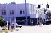 Looking south at buildings on the east side of Donnelly St. in downtown Mount Dora.