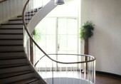 Staircase in mansion at the Phipps plantation "Ayavalla" in Tallahassee.