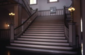 Interior view showing stairs in Florida's Old Capitol.