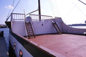 Close-up view of the Jose Gasparilla pirate ship in Tampa.