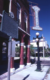 Front of the historic El Pasaje hotel at the Cherokee Club in Ybor City.