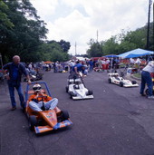 View showing some of the participants in the Grande Prix kart race in Tallahassee, Florida.