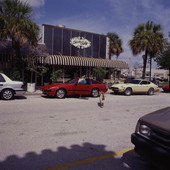 View showing the Black Tulip restaurant at Cocoa Village in Cocoa, Florida.