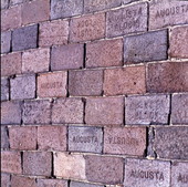 View showing Augusta Block bricks in the Sanford Commercial District.