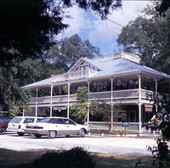 Commercial building on Cholokka Blvd. in the Micanopy Historic District.