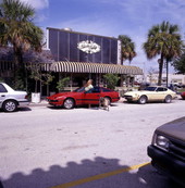 View showing the Black Tulip restaurant at Cocoa Village in Cocoa, Florida.