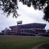 View showing the University of Florida's Ben Hill Griffin Stadium at Florida Field in Gainesville, Florida.