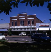View showing the Bell & Bates Hardware Co. building at 13 N. Madison St. in the Quincy Historic District.